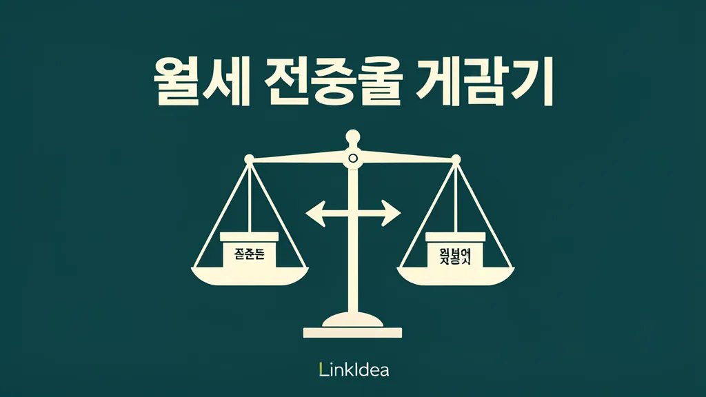 전월세 전환율 계산법 — 전세를 월세로 바꿀 때 적정 월세는?